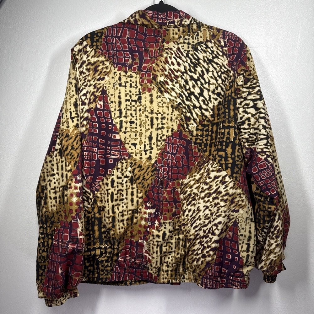 Koret Sport Women Zip Lightweight Windbreaker Jacket in Abstract Size Large - Picture 4 of 7